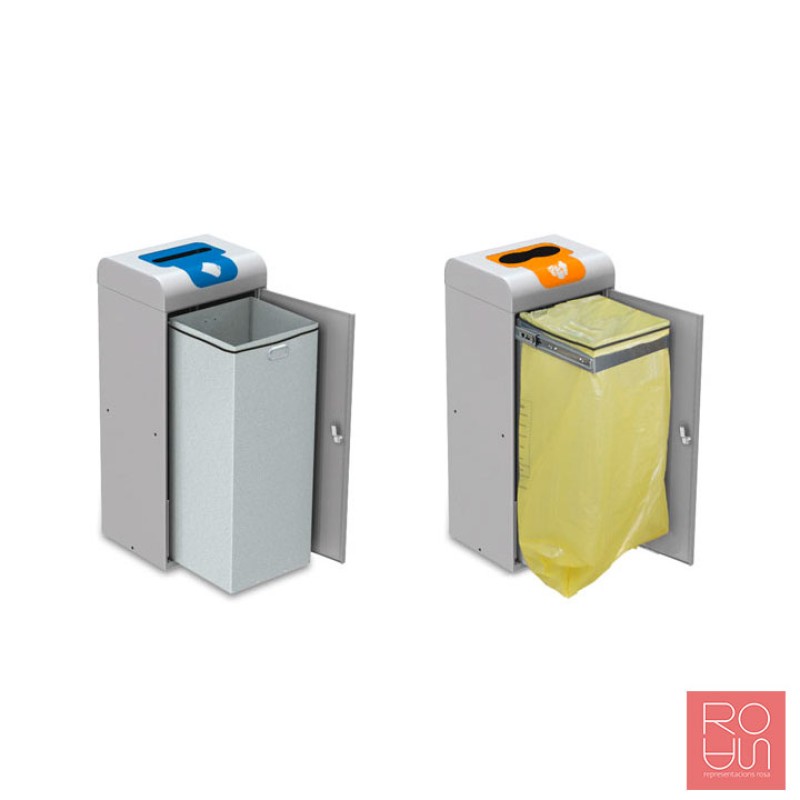 Paperera de reciclatge Estocolmo 75L | Seguretat Auto-extingible i Disseny